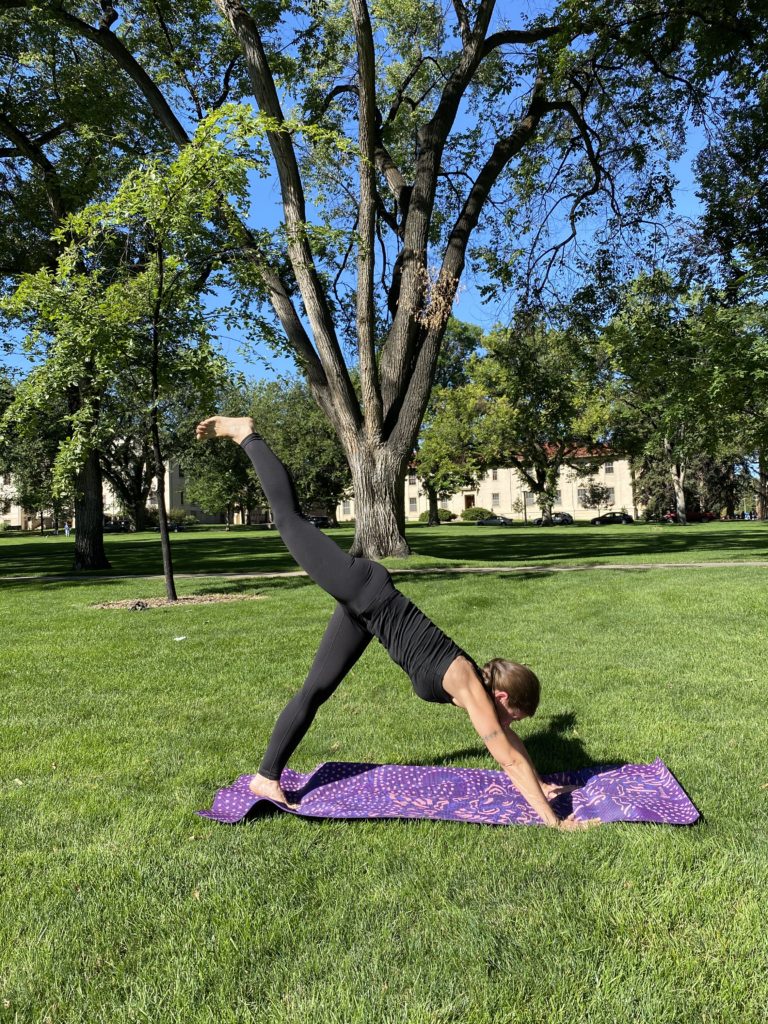 yoga in the Oval