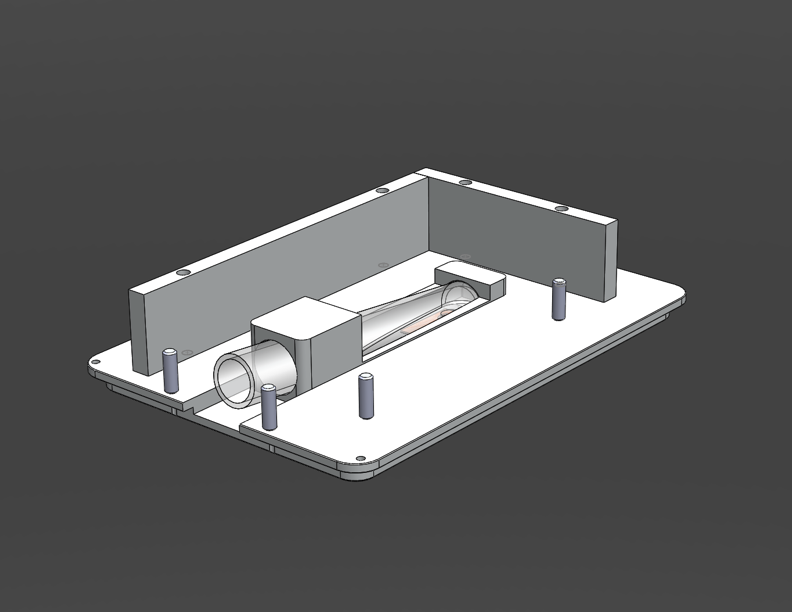 3D rendering of the tube holder