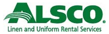 Alsco logo, linen and uniform rental services