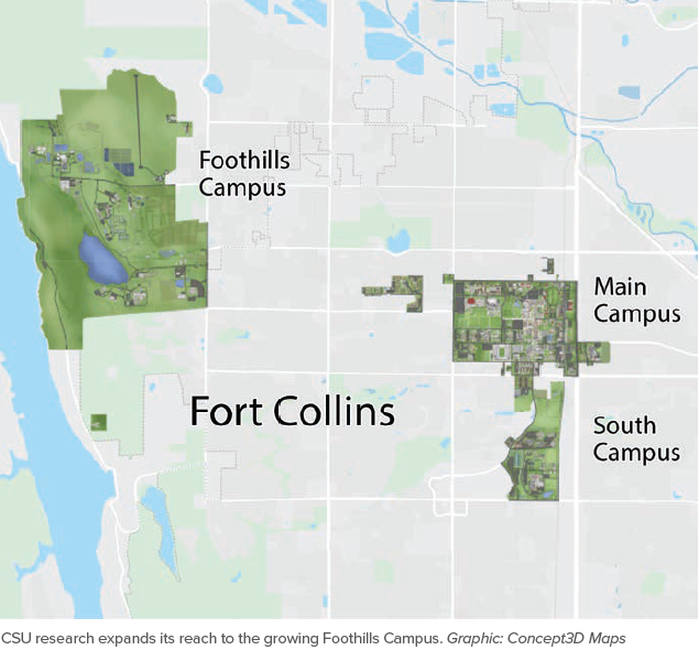 Foothills Campus Map