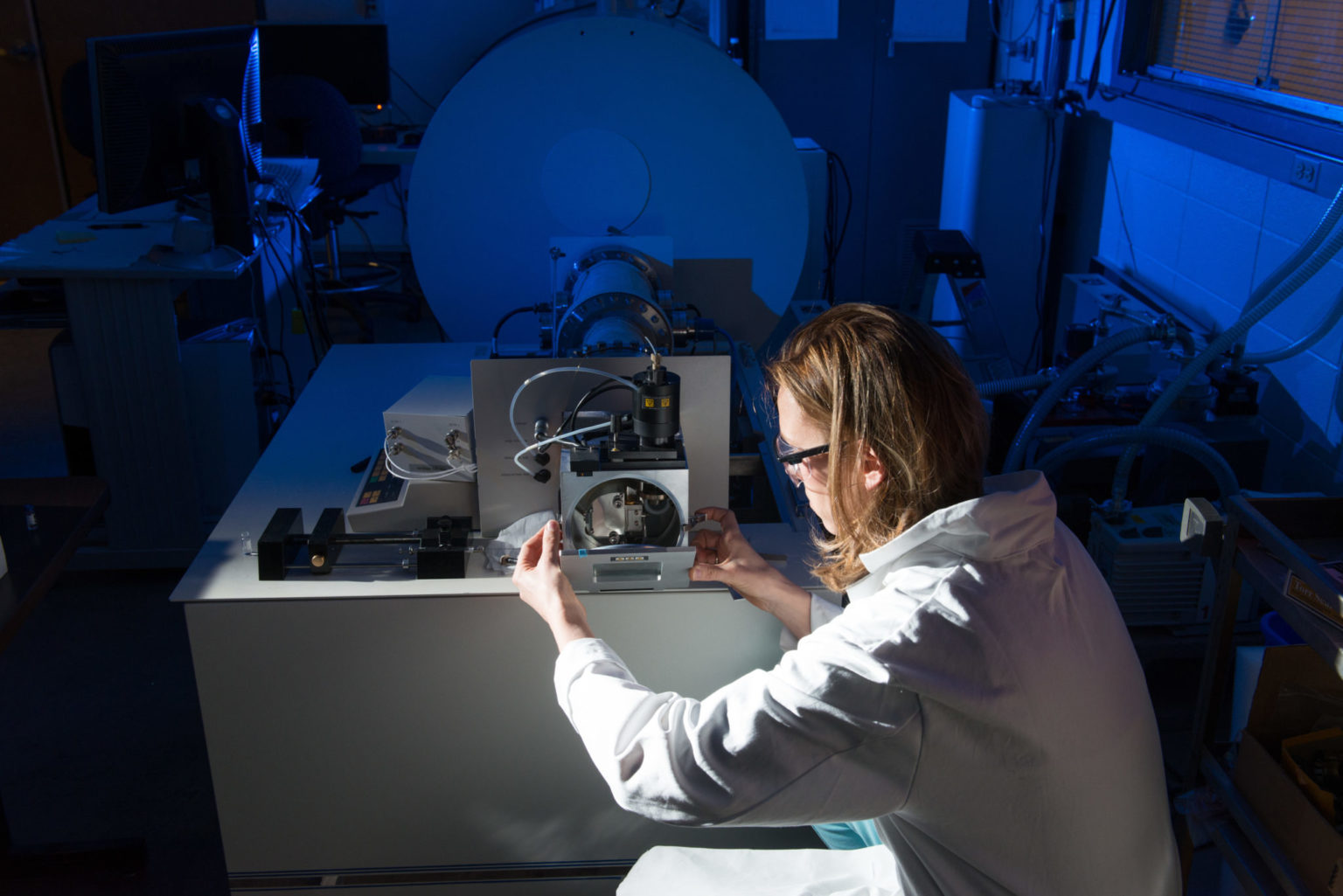 Karolien Denef, Associate Director and Research Scientist, works in the Central Instrument Facility, Department of Chemistry, Colorado State University, February 19, 2014